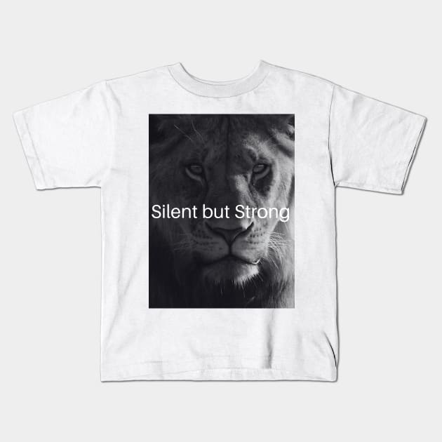 Silent but Strong (Alternative) Kids T-Shirt by Creative Threadz